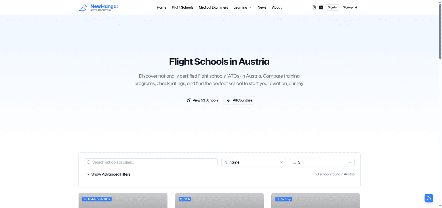 Find Flight Schools in Austria: Complete ATO Directory