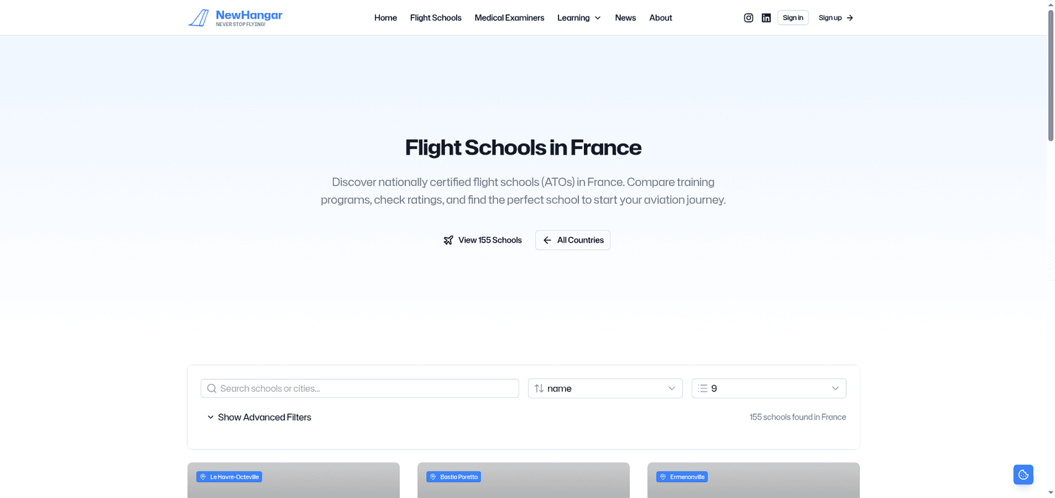 Find Flight Schools in France: Complete ATO Directory
