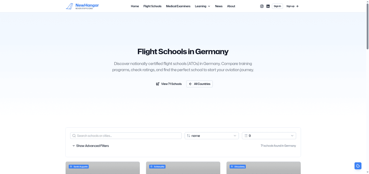 Find Flight Schools in Germany: Complete ATO Directory